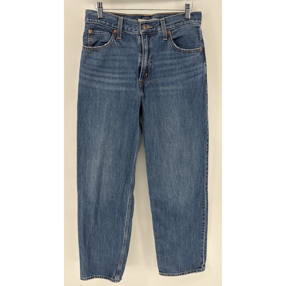 Levi's Dad Jeans Women 26 Blue Premium High Rise Straight Leg Relaxed Denim